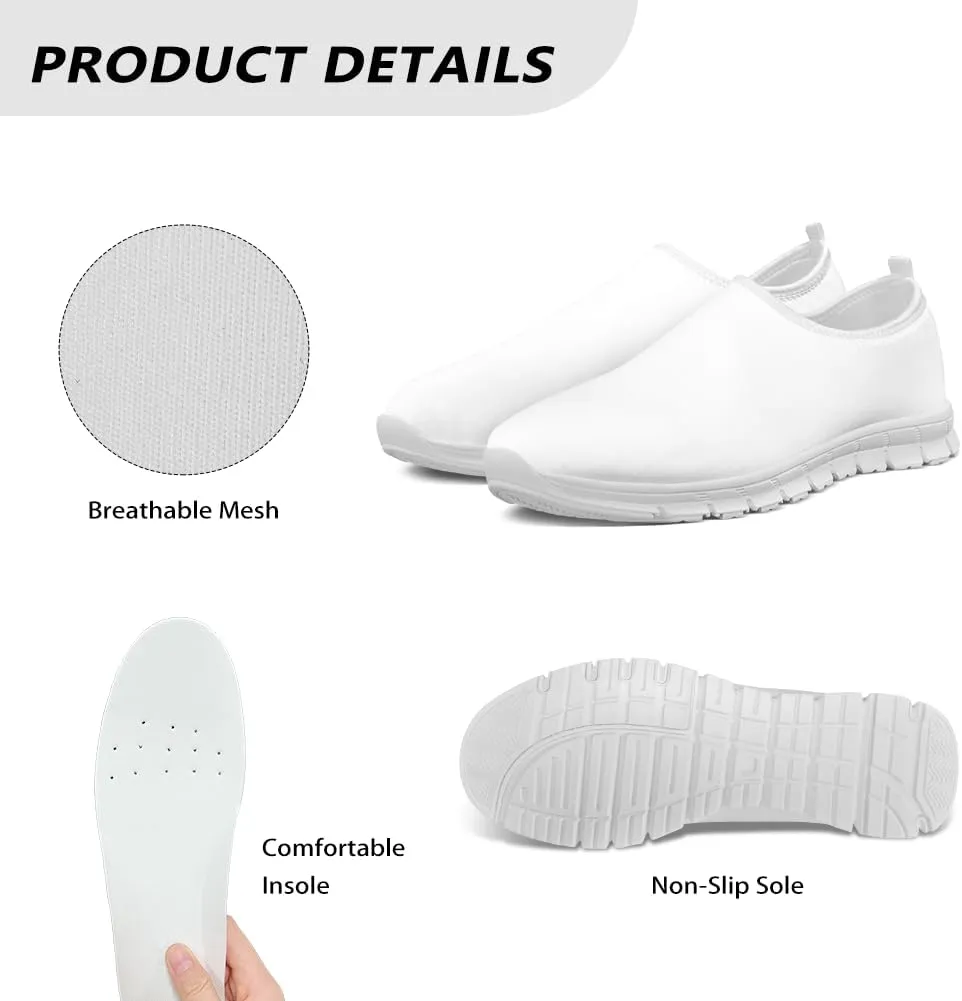 Rose Sneakers for Women Soft Low Top Casual Slip On Sneakers Breathable Non-Slip Athletic Holiday Walking Shoes for Teen Girls US 5.5-11.5