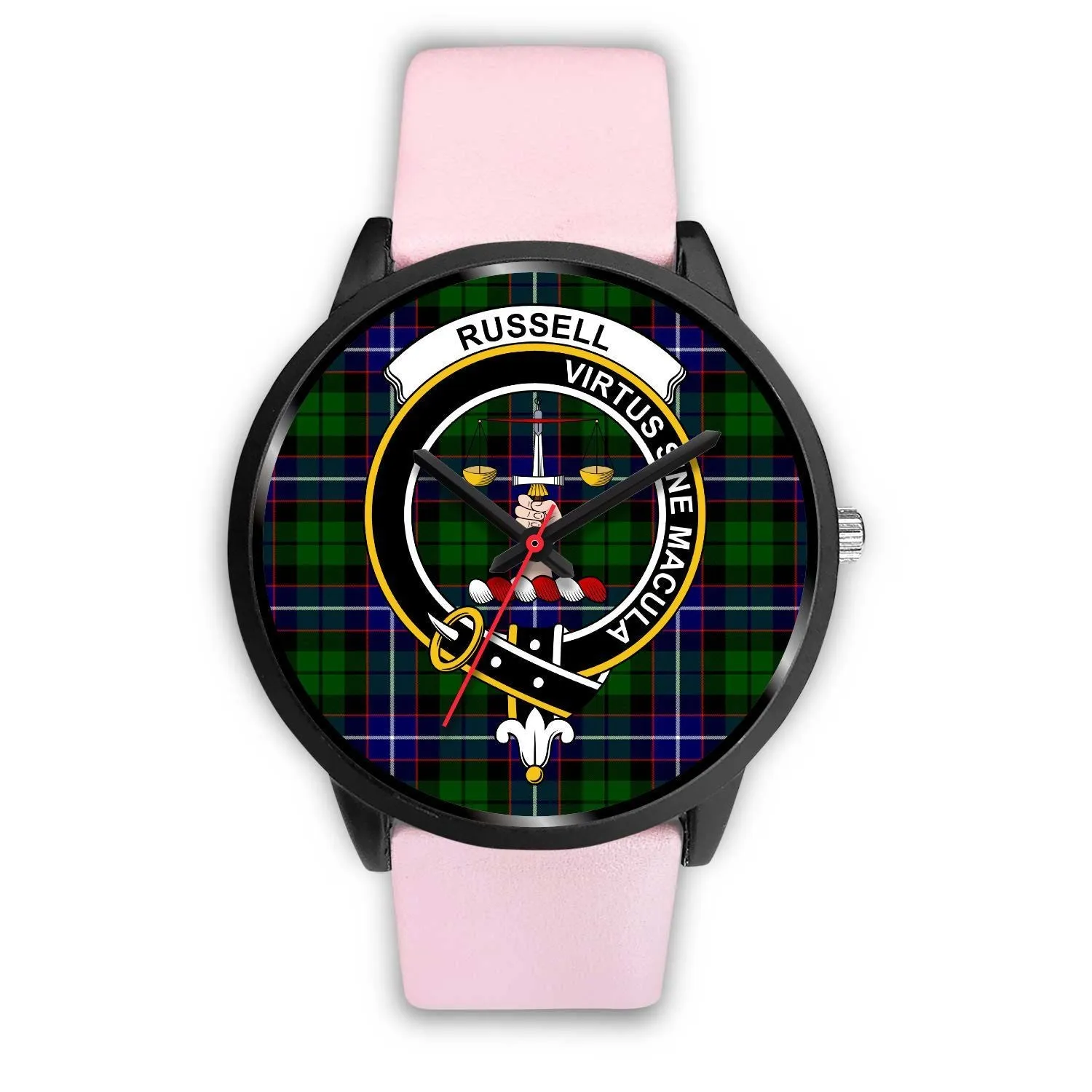 Russell Clan Badge Tartan Black Watch