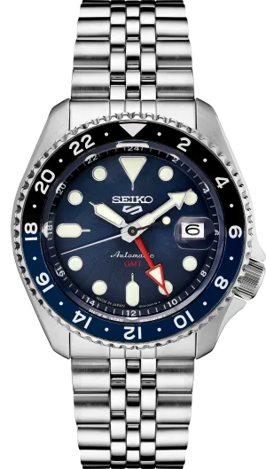 Seiko 5 Sports SKX Sports Style GMT Series Blue Dial #SSK003
