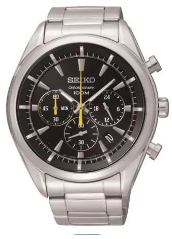 Seiko Mens Chronograph Silver Watch SSB087P