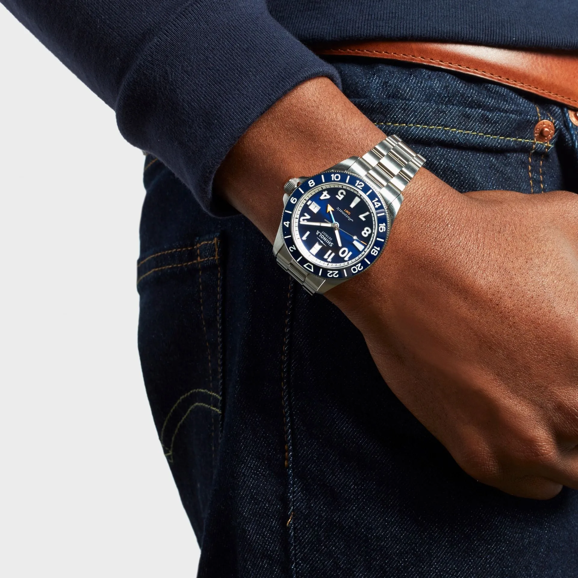 Shinola Monster GMT Automatic Watch Gift Set (40mm)