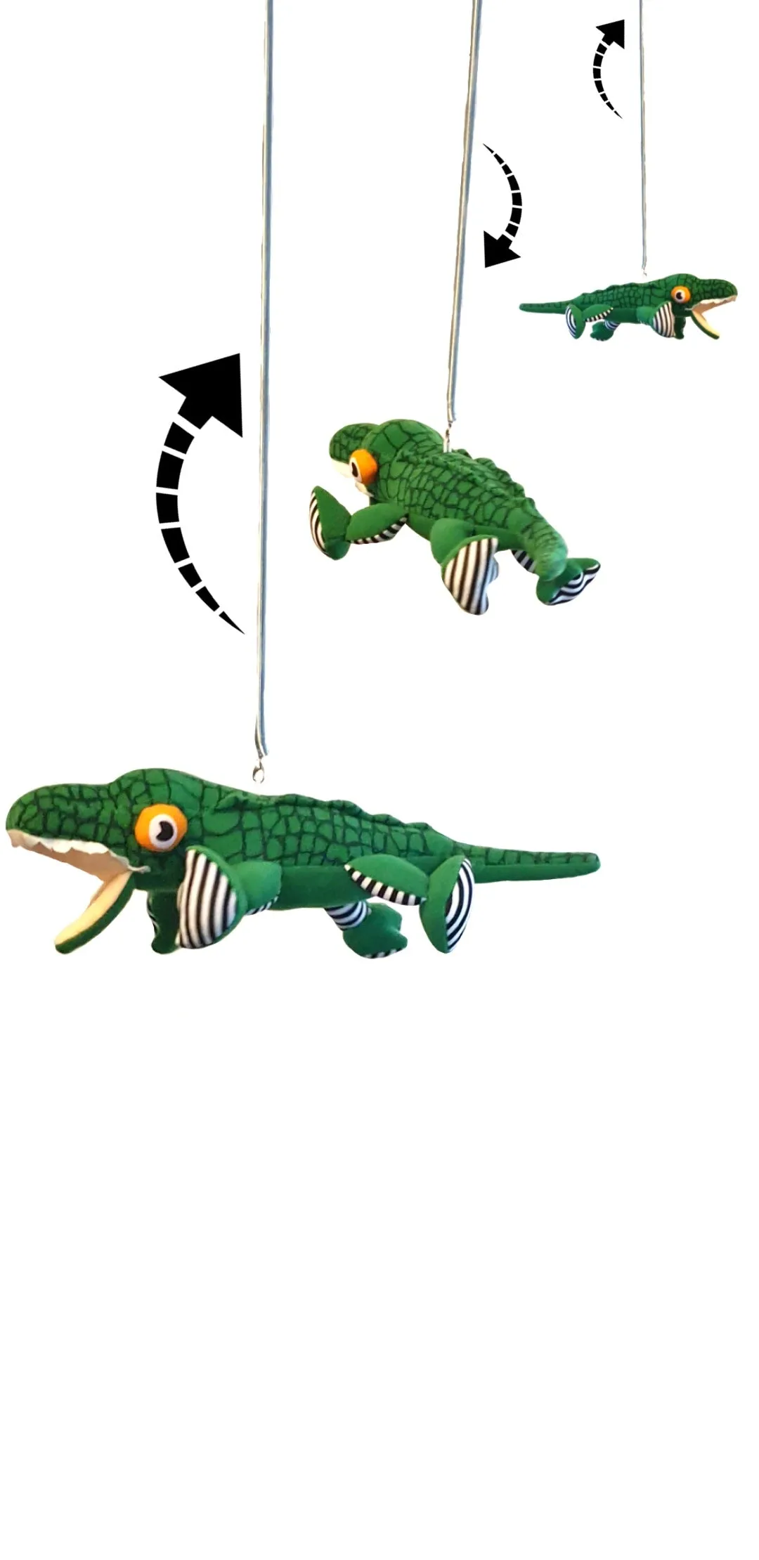 Spring Action Crocodile Baby Mobile