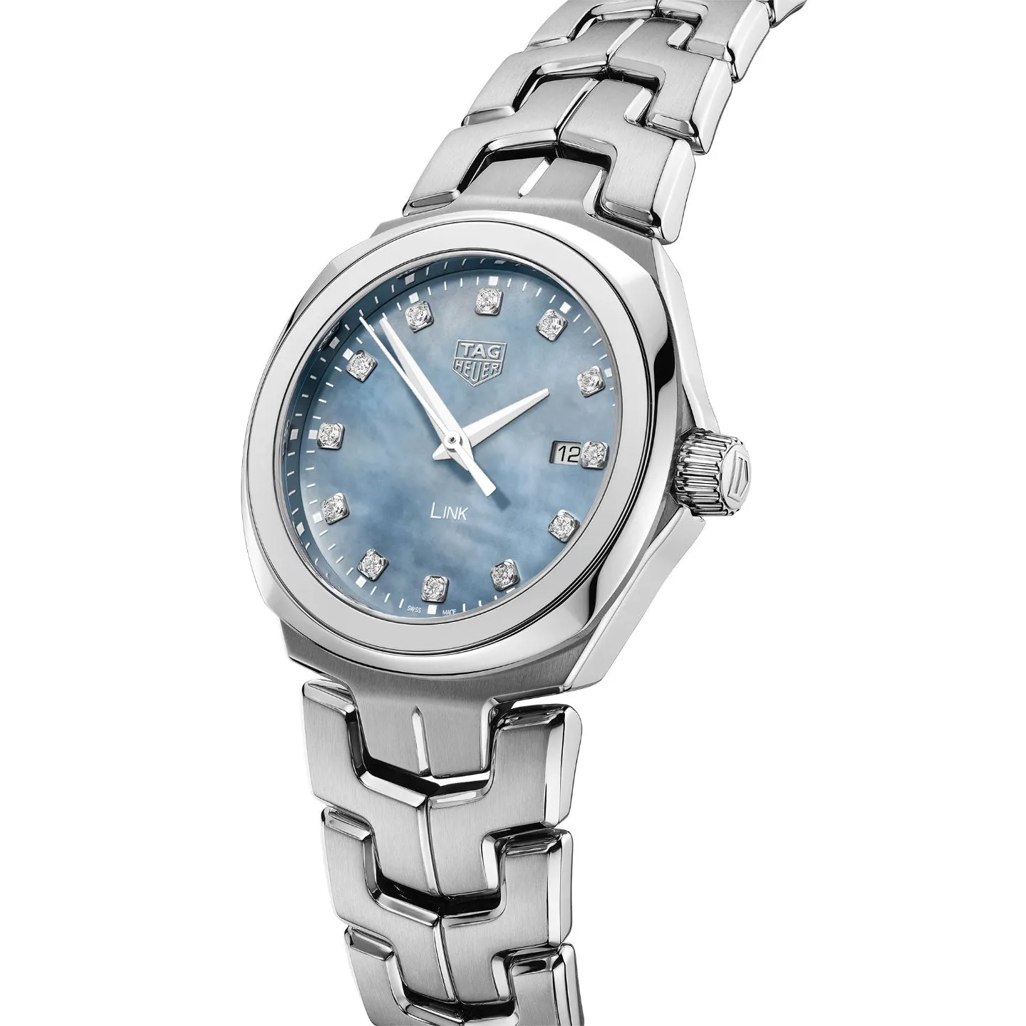 Tag Heuer Link Ladies Diamond Blue Watch WBC1313.BA0600