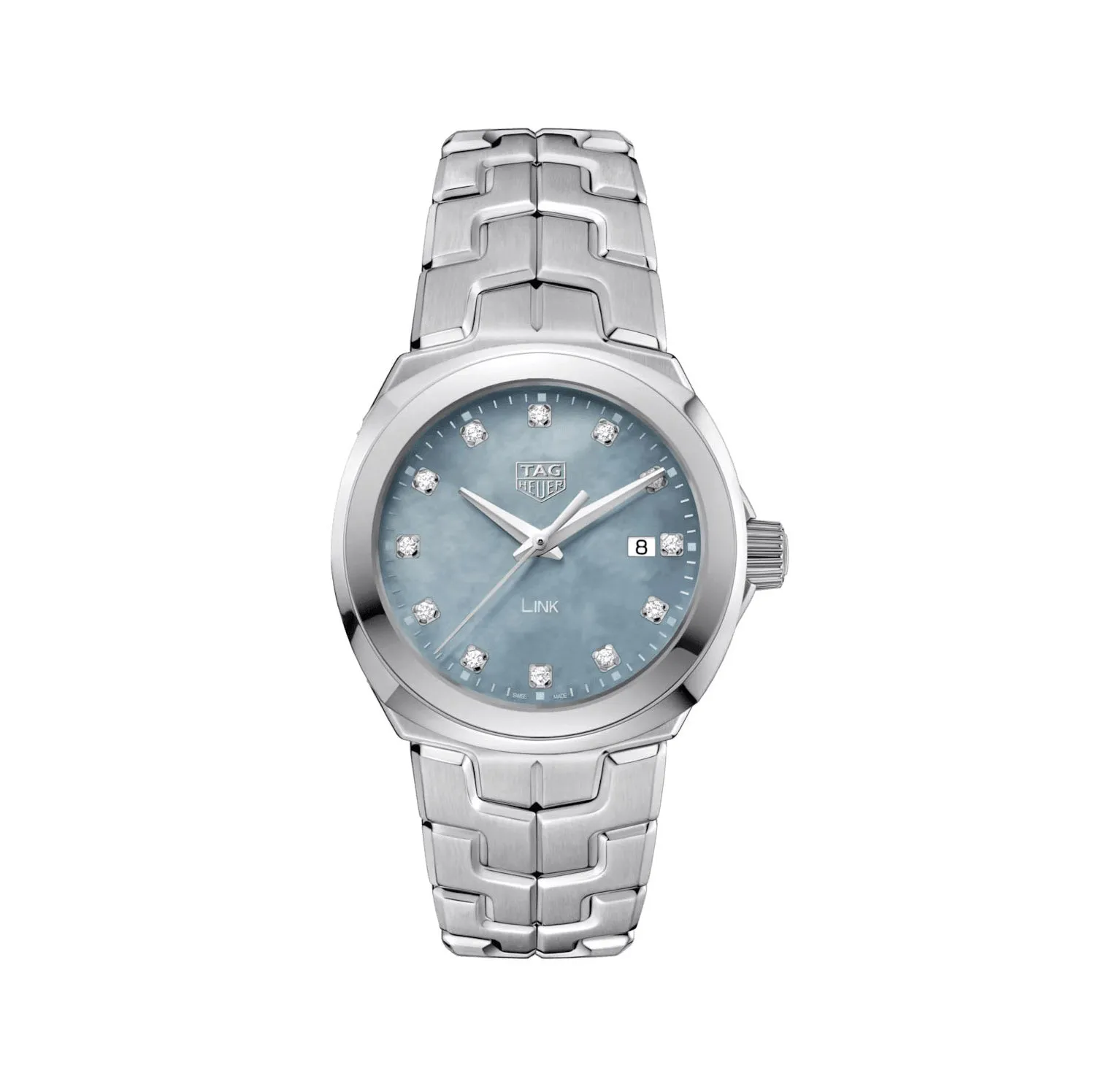 Tag Heuer Link Ladies Diamond Blue Watch WBC1313.BA0600