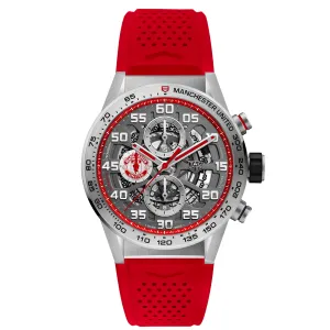 TAG Heuer Manchester United Special Edition Men's Rubber Strap Watch 43mm CAR201M.FT6156