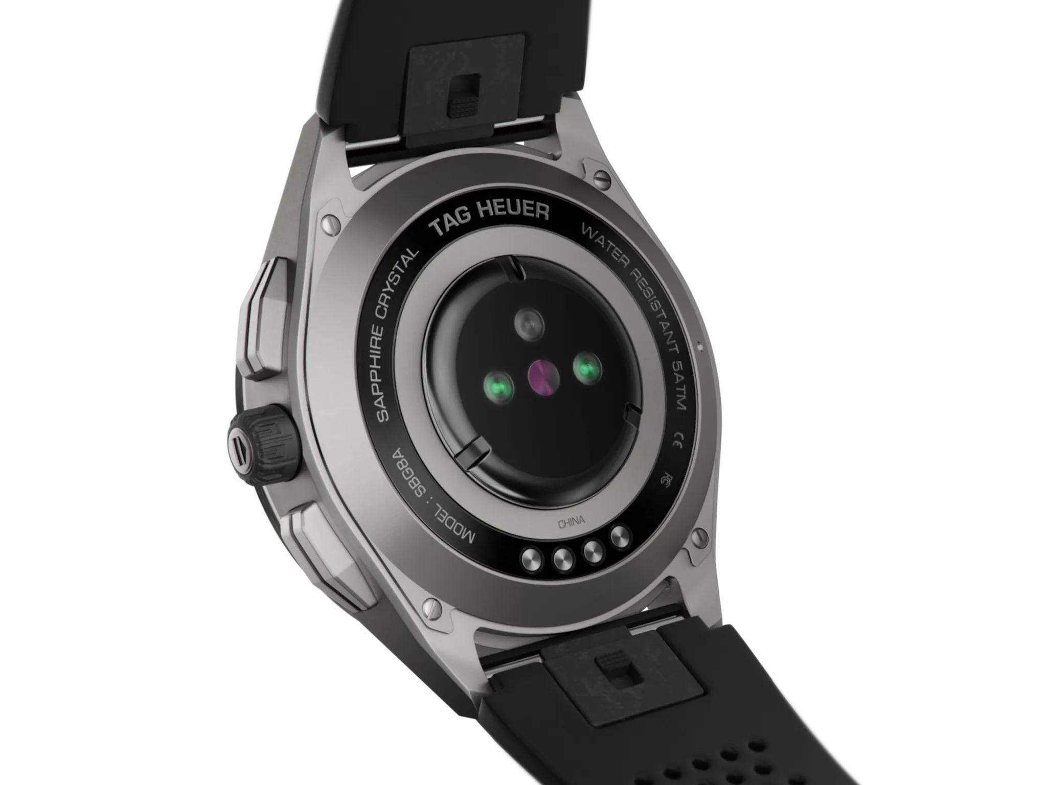 TH Watch Connected 45 Titanium Black Rubber