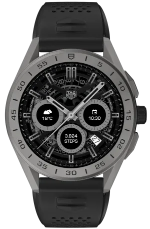 TH Watch Connected 45 Titanium Black Rubber