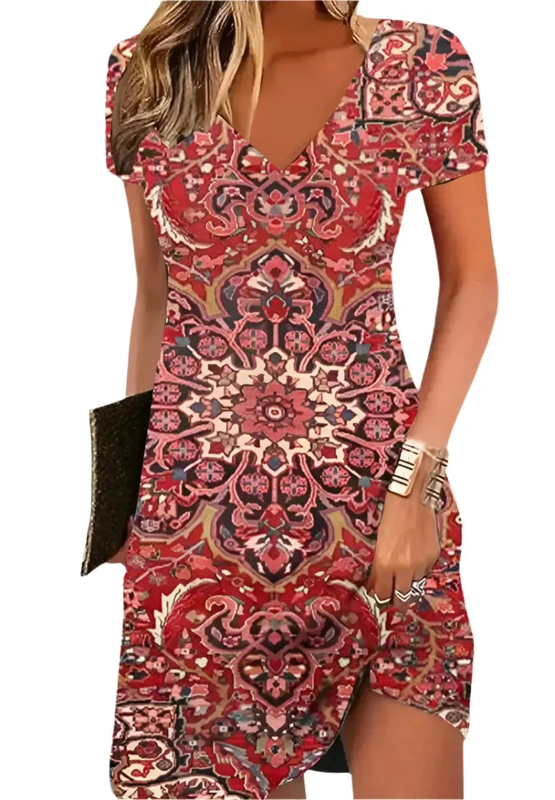 Thalia | Retro Floral Dress