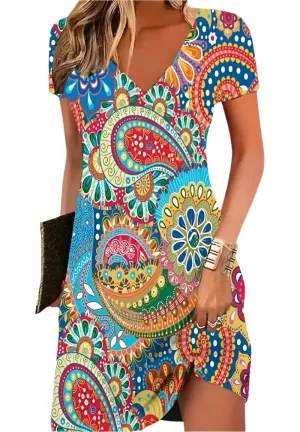 Thalia | Retro Floral Dress