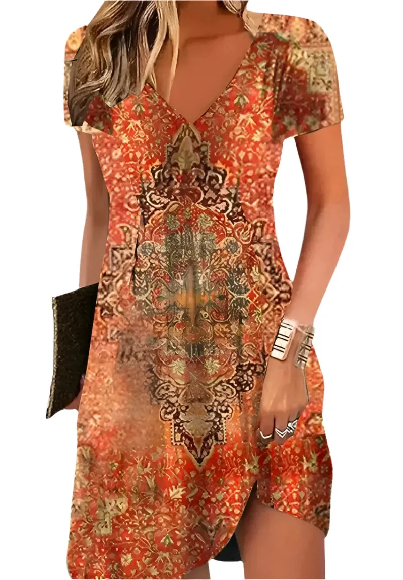 Thalia | Retro Floral Dress