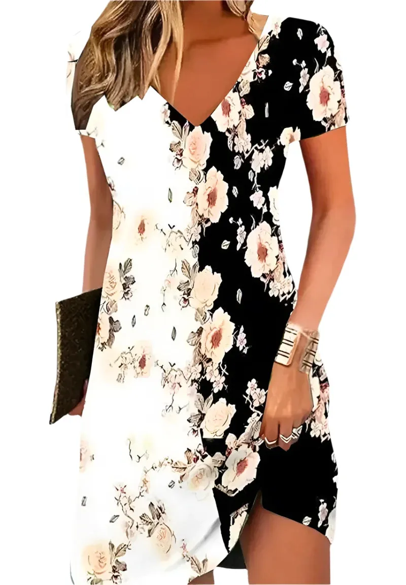 Thalia | Retro Floral Dress