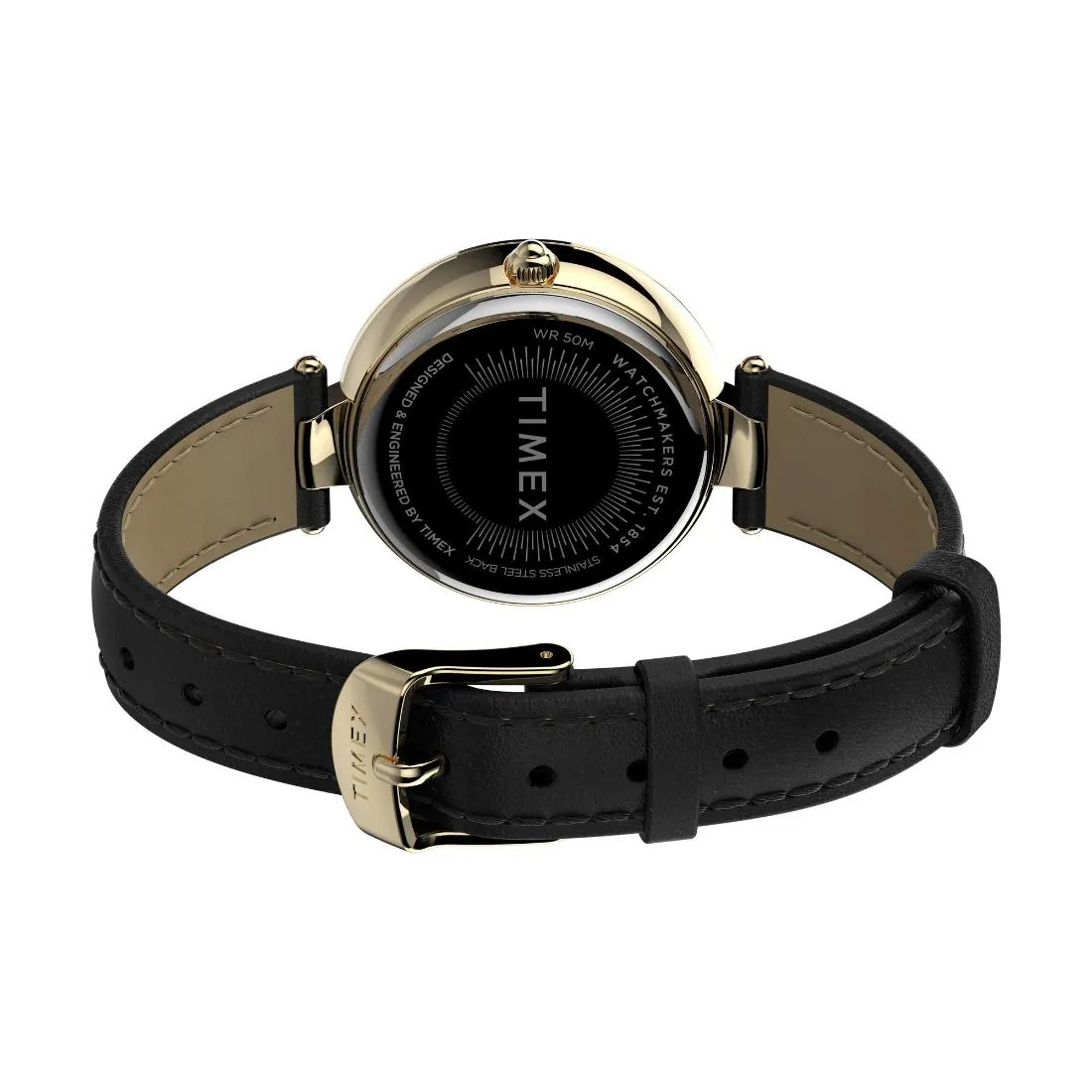Timex Women 32 mm Size Black Dial Analog Watch -TW2V45100