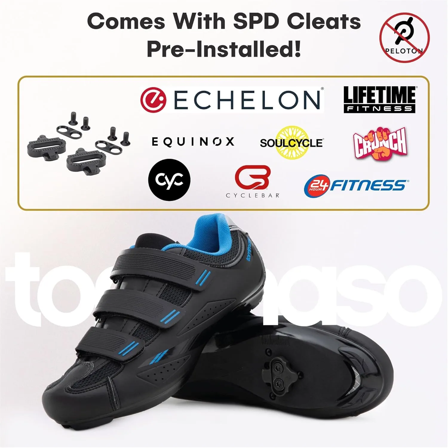 Tommaso Pista 100 SPD & Peloton Shoes for WomenReady to Ride with Peloton Delta Cleat or SPD Cleats for Road Bicycles & Various Indoor BikesExplore Vareity Cycling Shoes & Bike Accessories