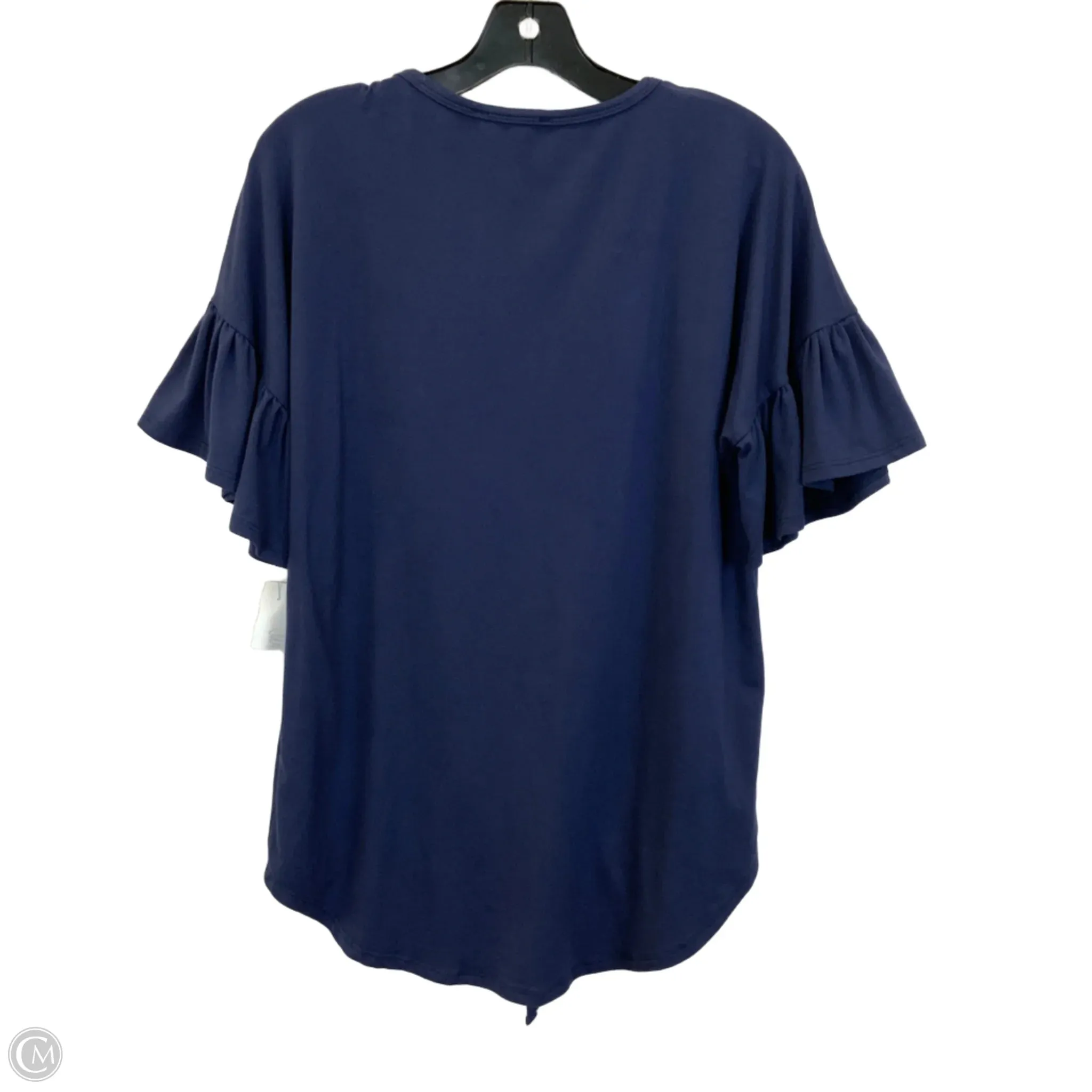 Top Short Sleeve Basic By Reborn J In Navy, Size: S