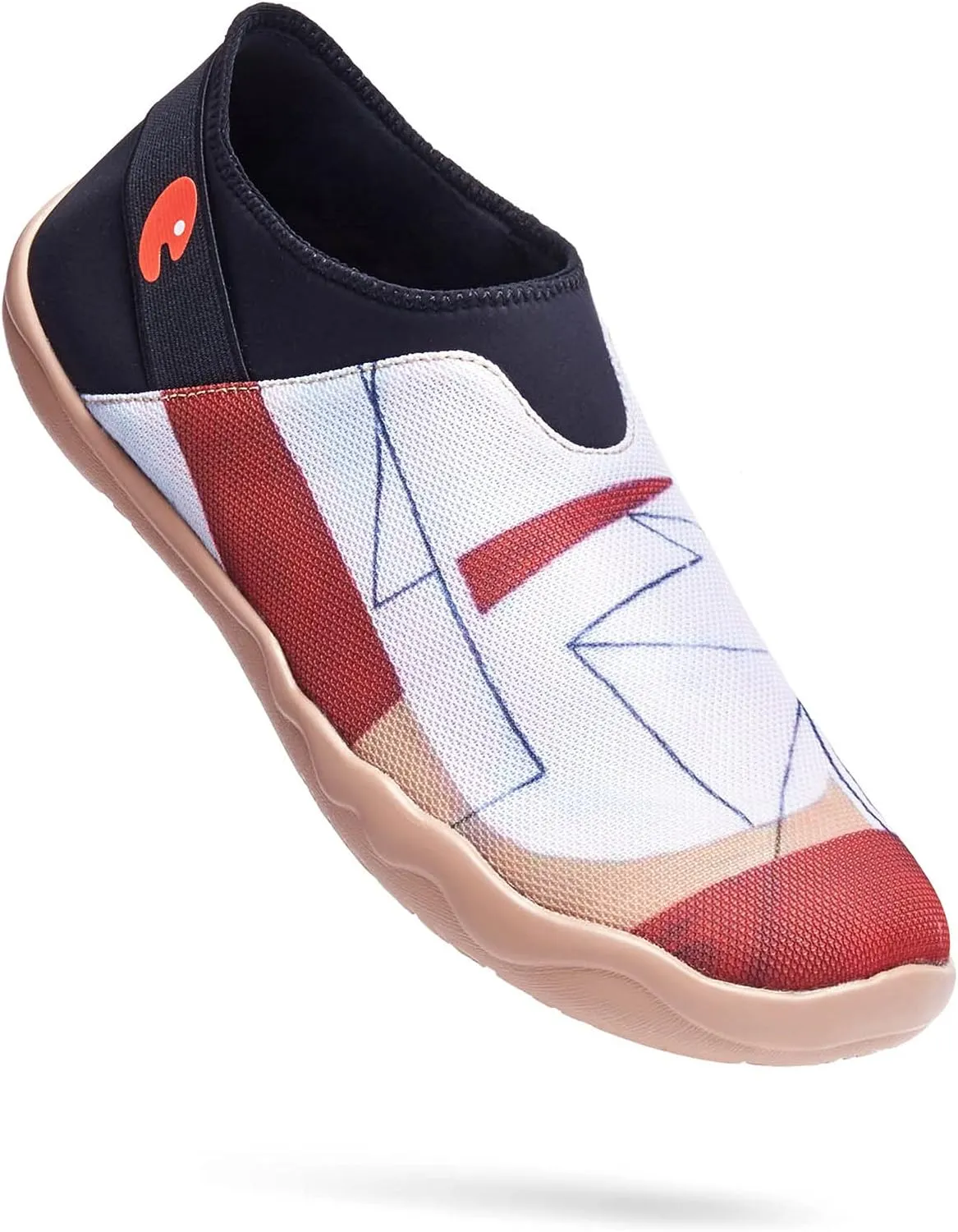 UIN Men's Casual Walking Travel Shoes Slip On Mesh Loafers Lightweight Comfort Air Painted Flats Verona
