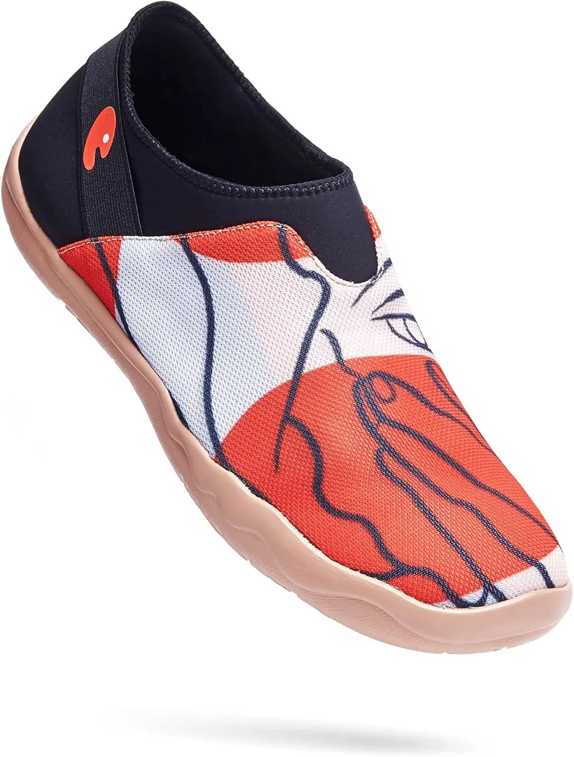UIN Men's Casual Walking Travel Shoes Slip On Mesh Loafers Lightweight Comfort Air Painted Flats Verona