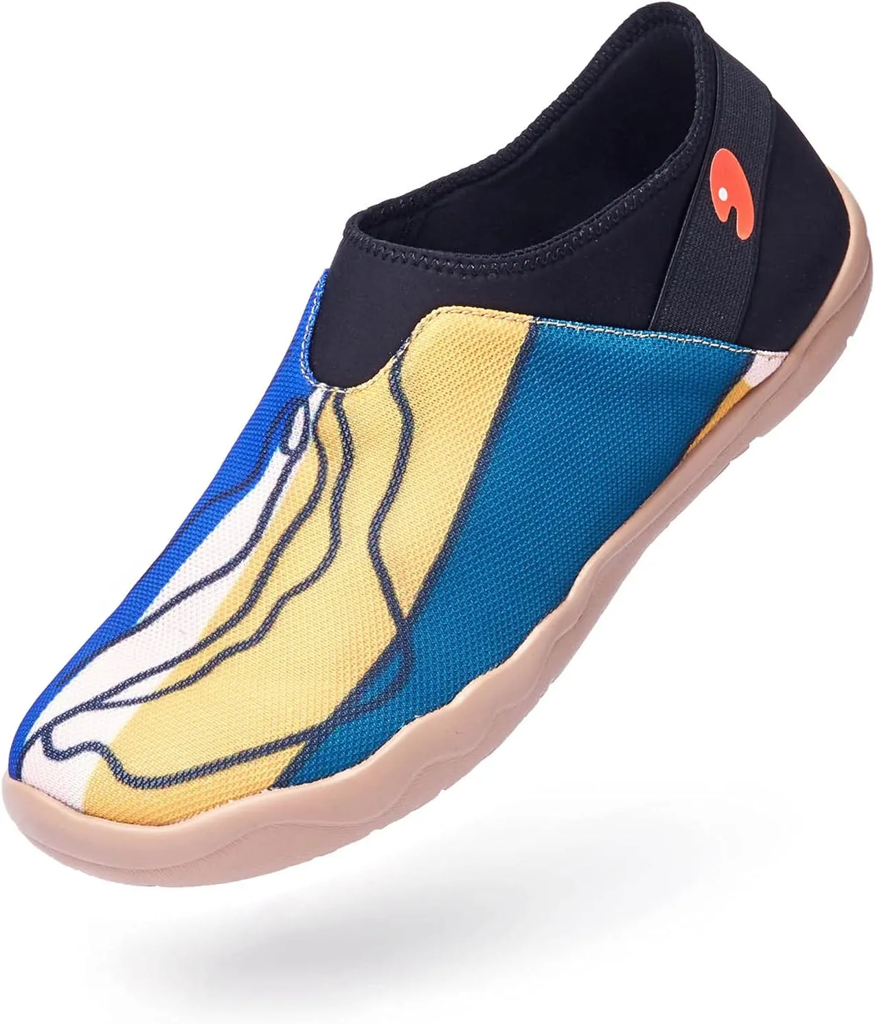 UIN Men's Casual Walking Travel Shoes Slip On Mesh Loafers Lightweight Comfort Air Painted Flats Verona