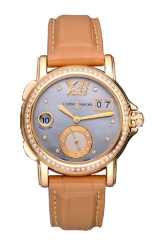 Ulysse Nardin Dual Time Ladies Small Seconds 18K Rose Gold  Watch