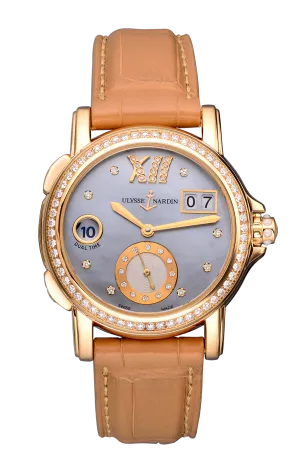 Ulysse Nardin Dual Time Ladies Small Seconds 18K Rose Gold  Watch