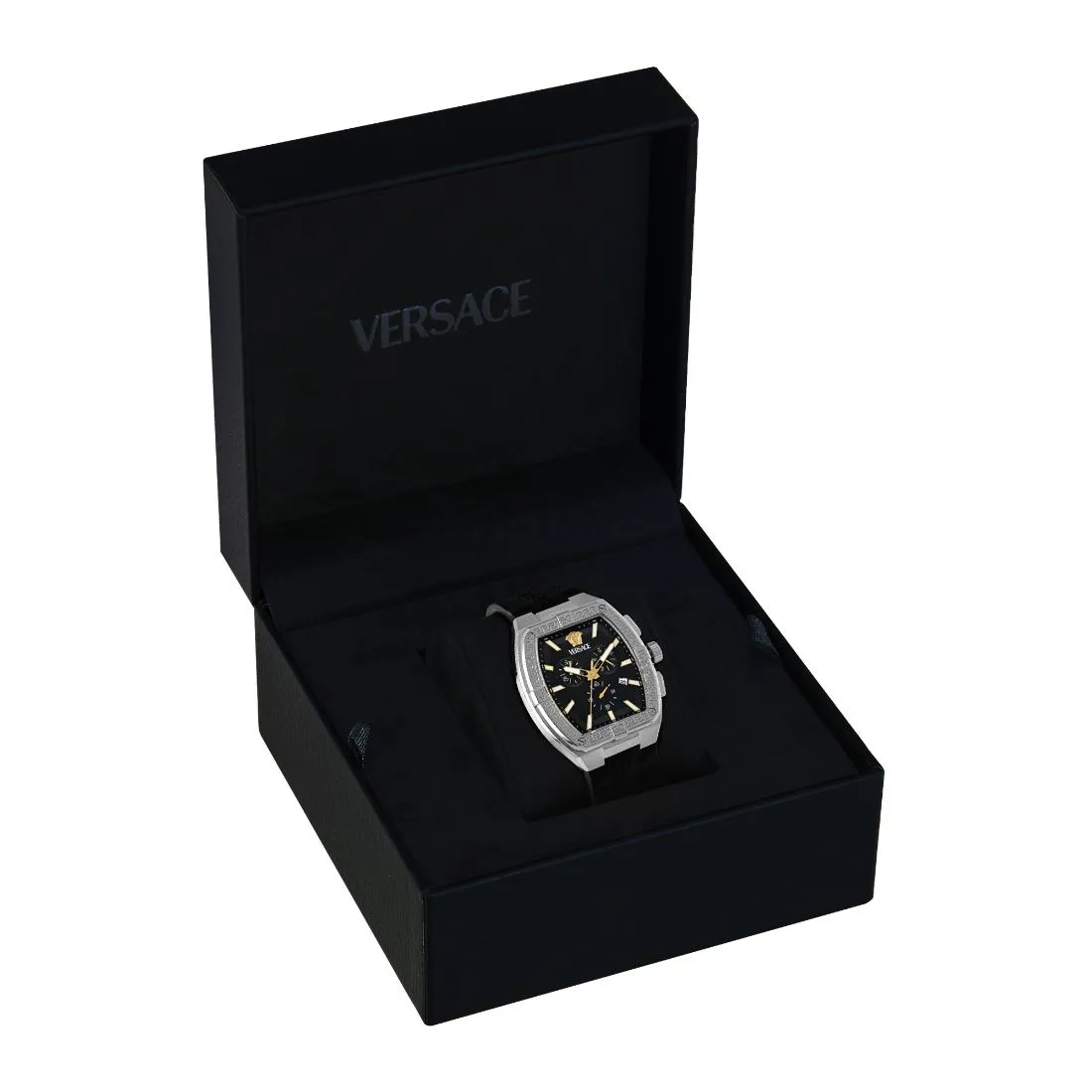 Versace Men 44 X 54.3 mm Size Black Rectangular Dial Analog Watch- VESP00124