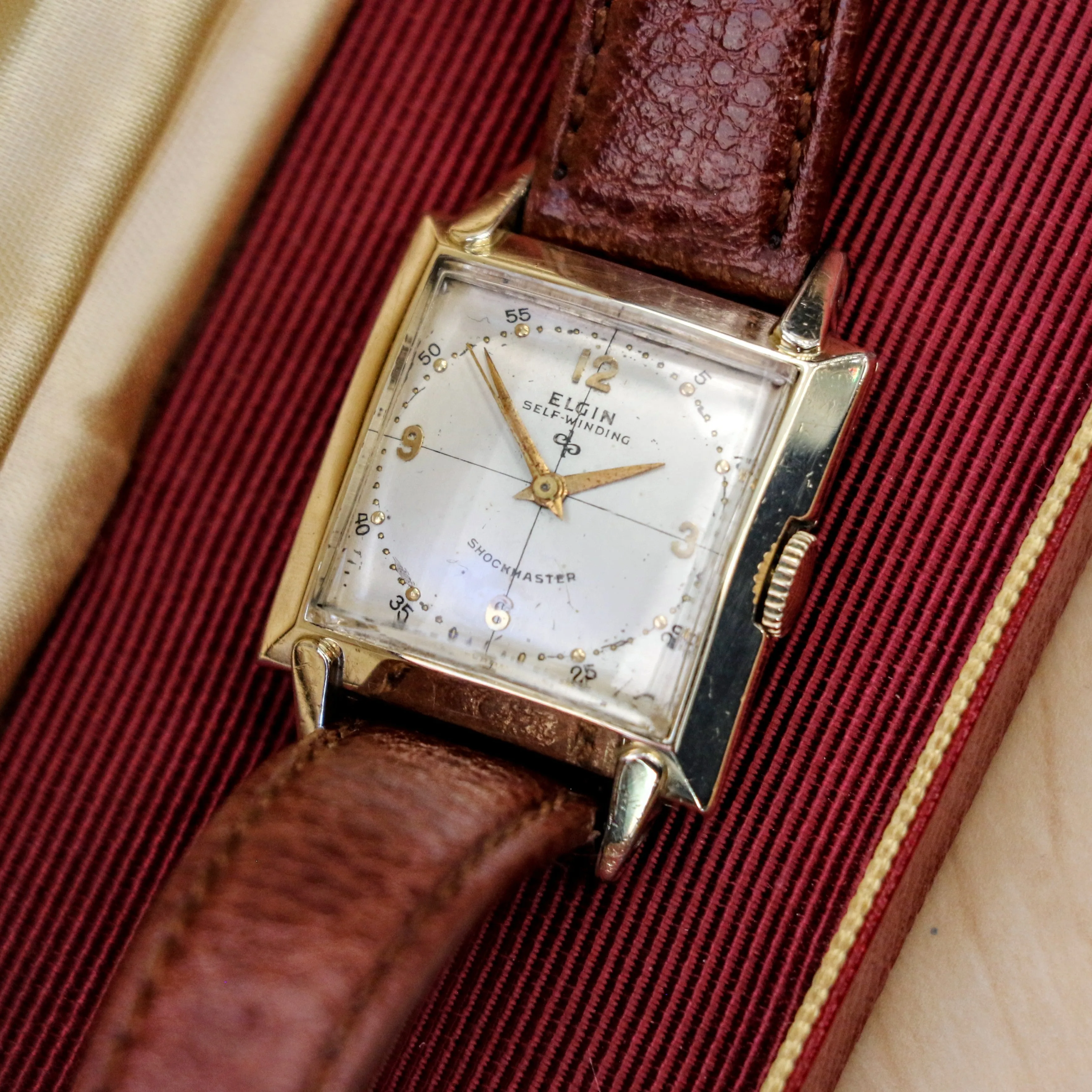 Vintage Elgin Windsor Shockmaster Self-Winding Durapower Watch Cal. 645 - Original Box