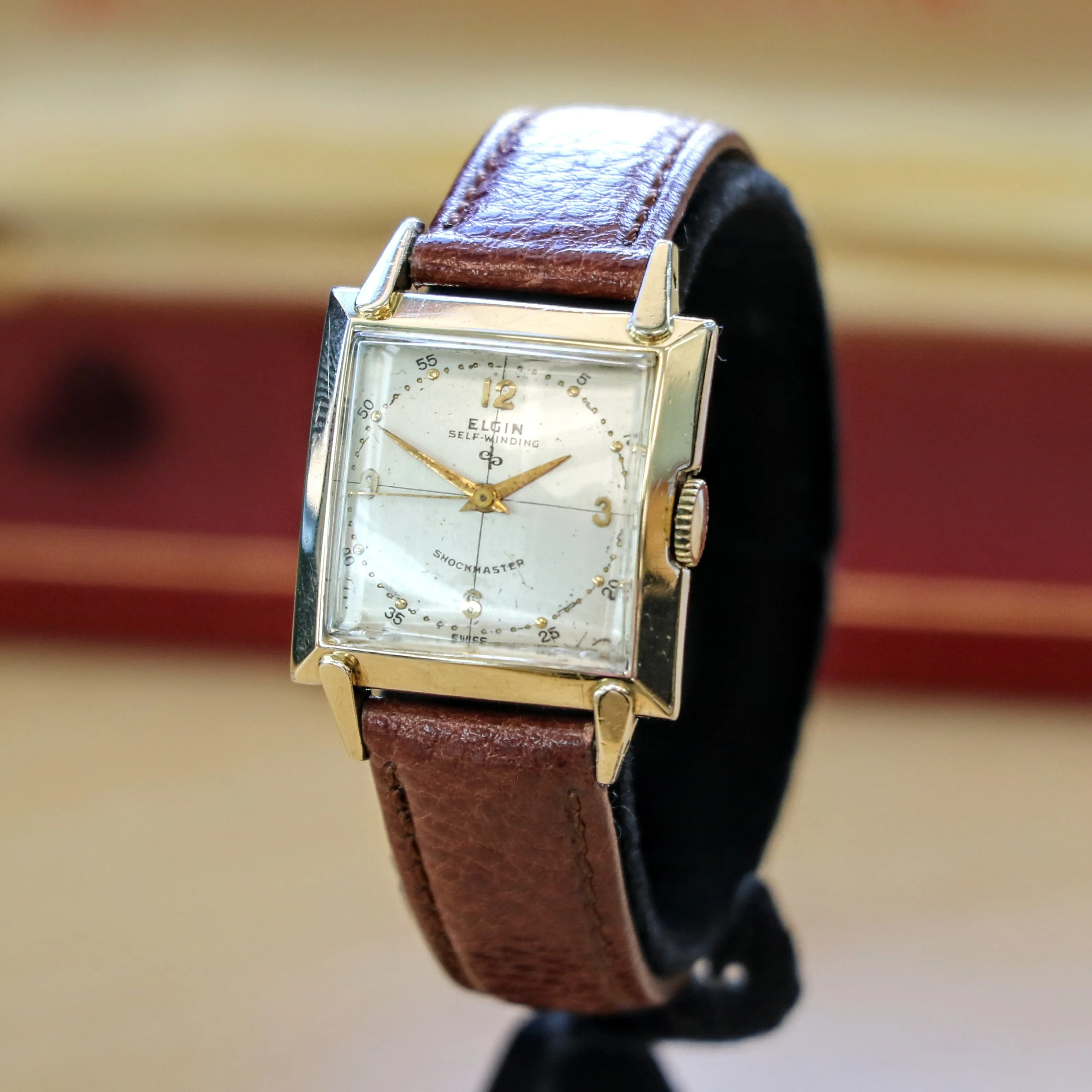 Vintage Elgin Windsor Shockmaster Self-Winding Durapower Watch Cal. 645 - Original Box