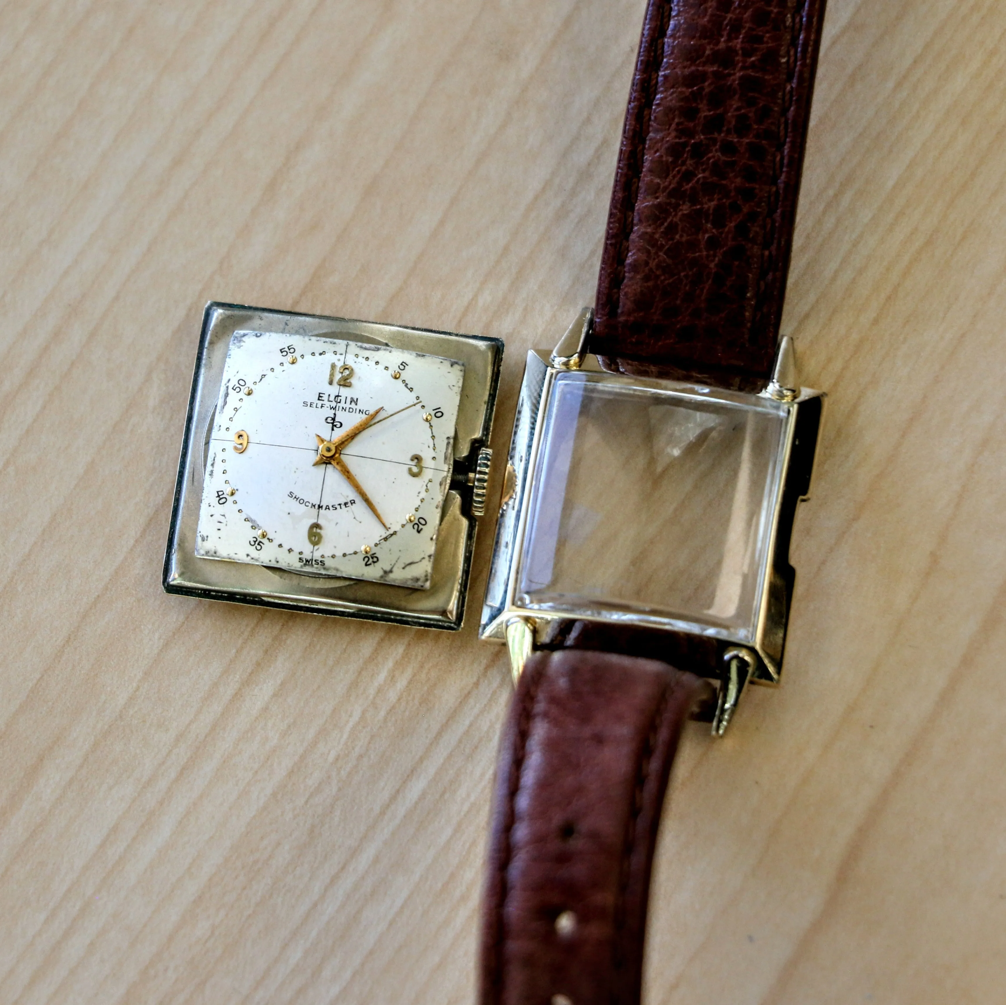 Vintage Elgin Windsor Shockmaster Self-Winding Durapower Watch Cal. 645 - Original Box
