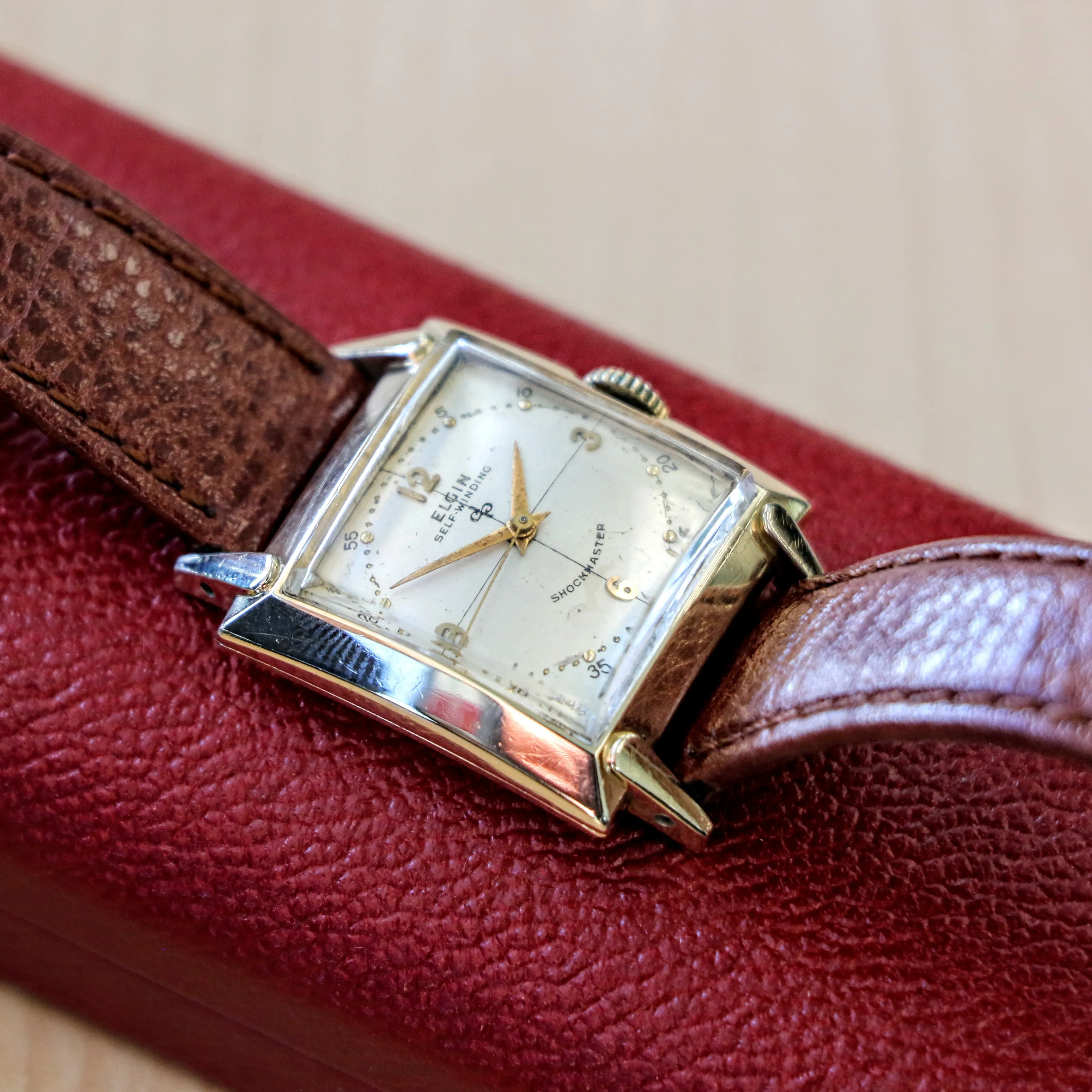 Vintage Elgin Windsor Shockmaster Self-Winding Durapower Watch Cal. 645 - Original Box