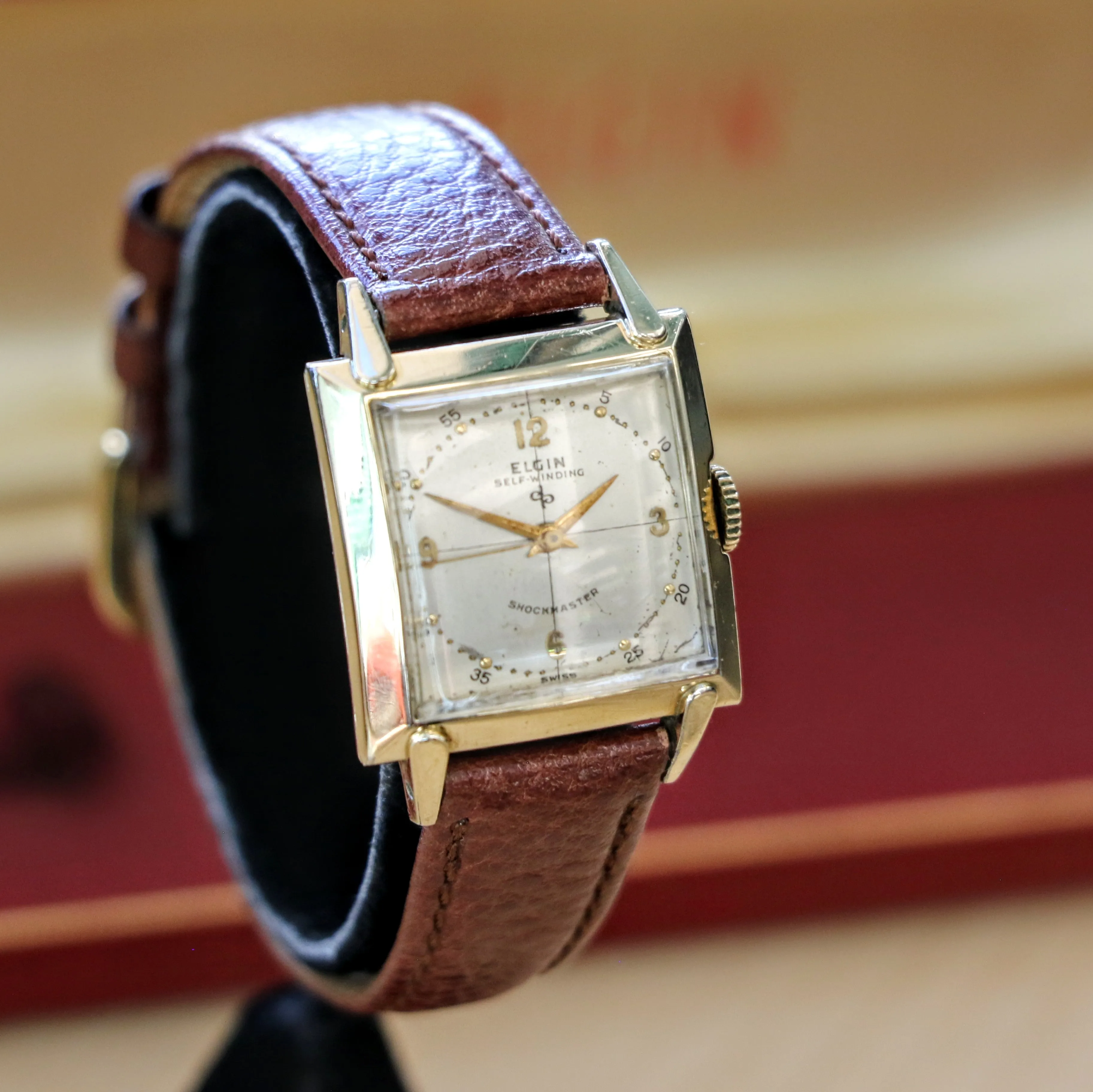 Vintage Elgin Windsor Shockmaster Self-Winding Durapower Watch Cal. 645 - Original Box