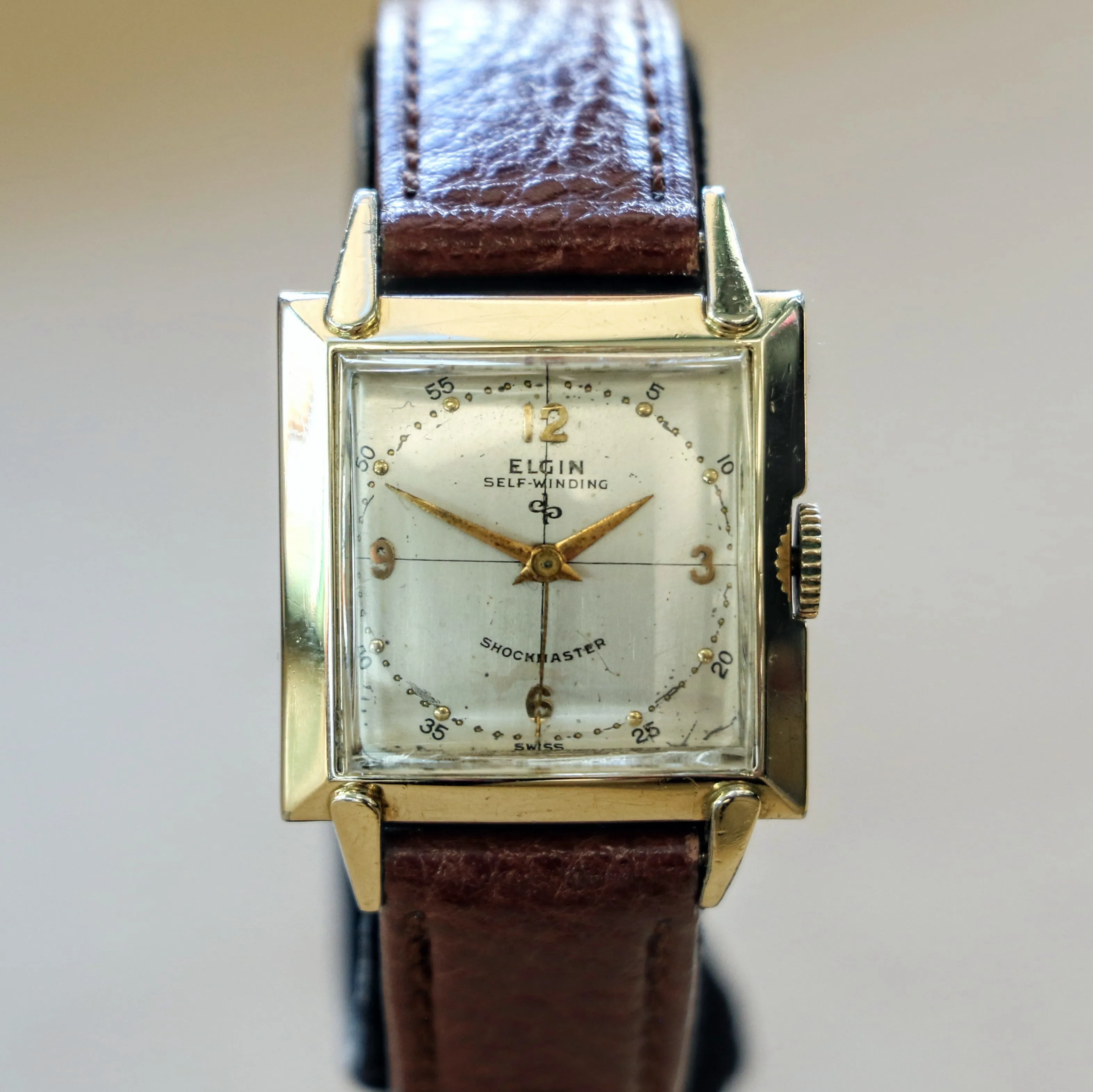 Vintage Elgin Windsor Shockmaster Self-Winding Durapower Watch Cal. 645 - Original Box