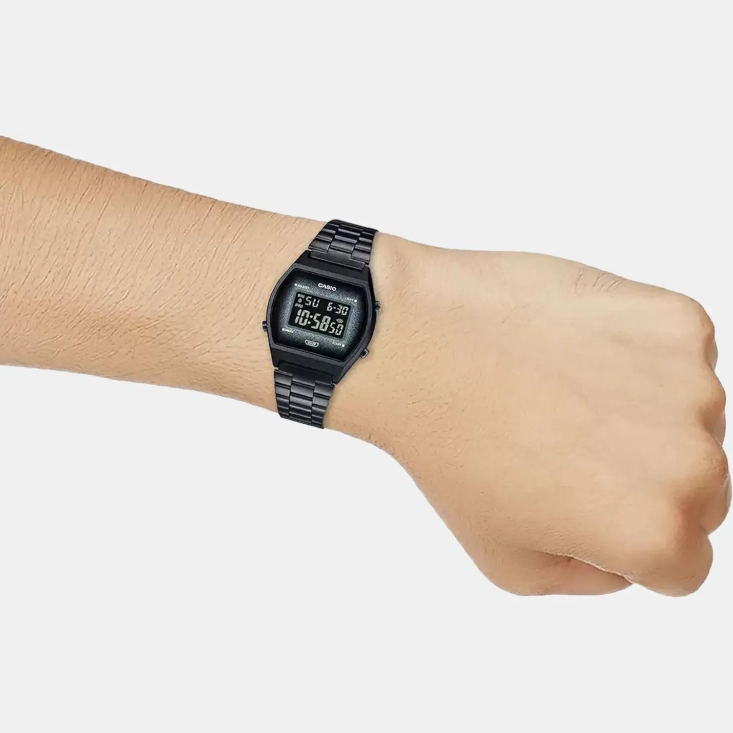 Vintage Unisex Digital Stainless Steel Watch D185 - B640WBG-1BDF