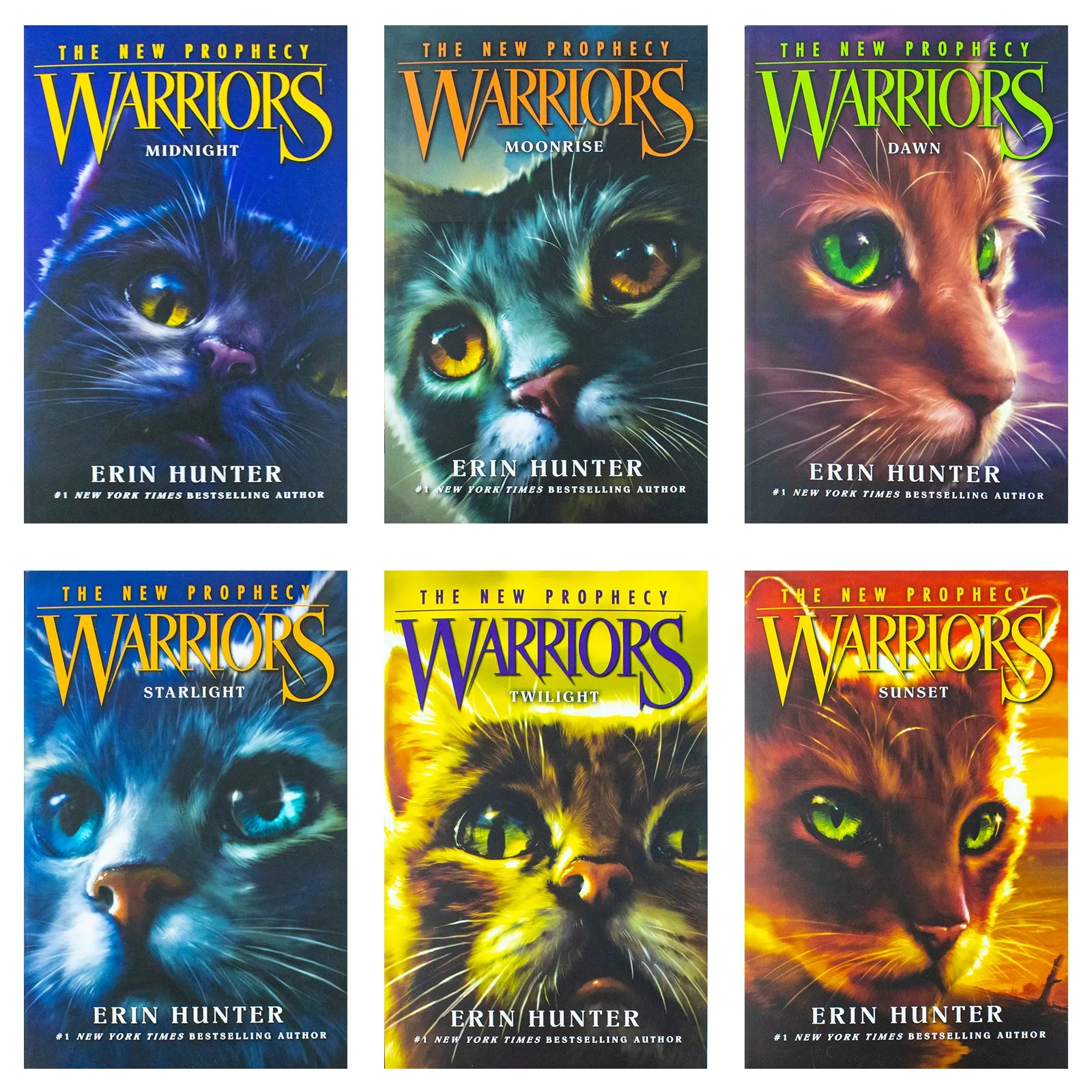 Warrior Cats Series 2: The New Prophecy Collection by Erin Hunter - 6 Exciting Books of Fantasy, Adventure, and Animal Stories for 12  years readers