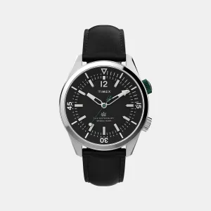 Waterbury Men Black Analog Stainless Steel Watch TW2V49800UJ