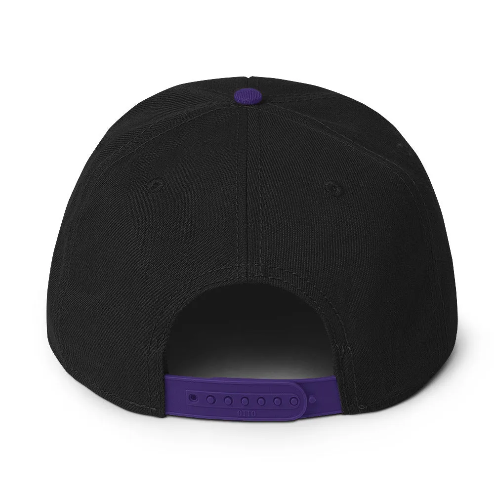 White Illuminati All Seeing Psychic Eye Embroidered Flat Bill Cap Snapback Hat