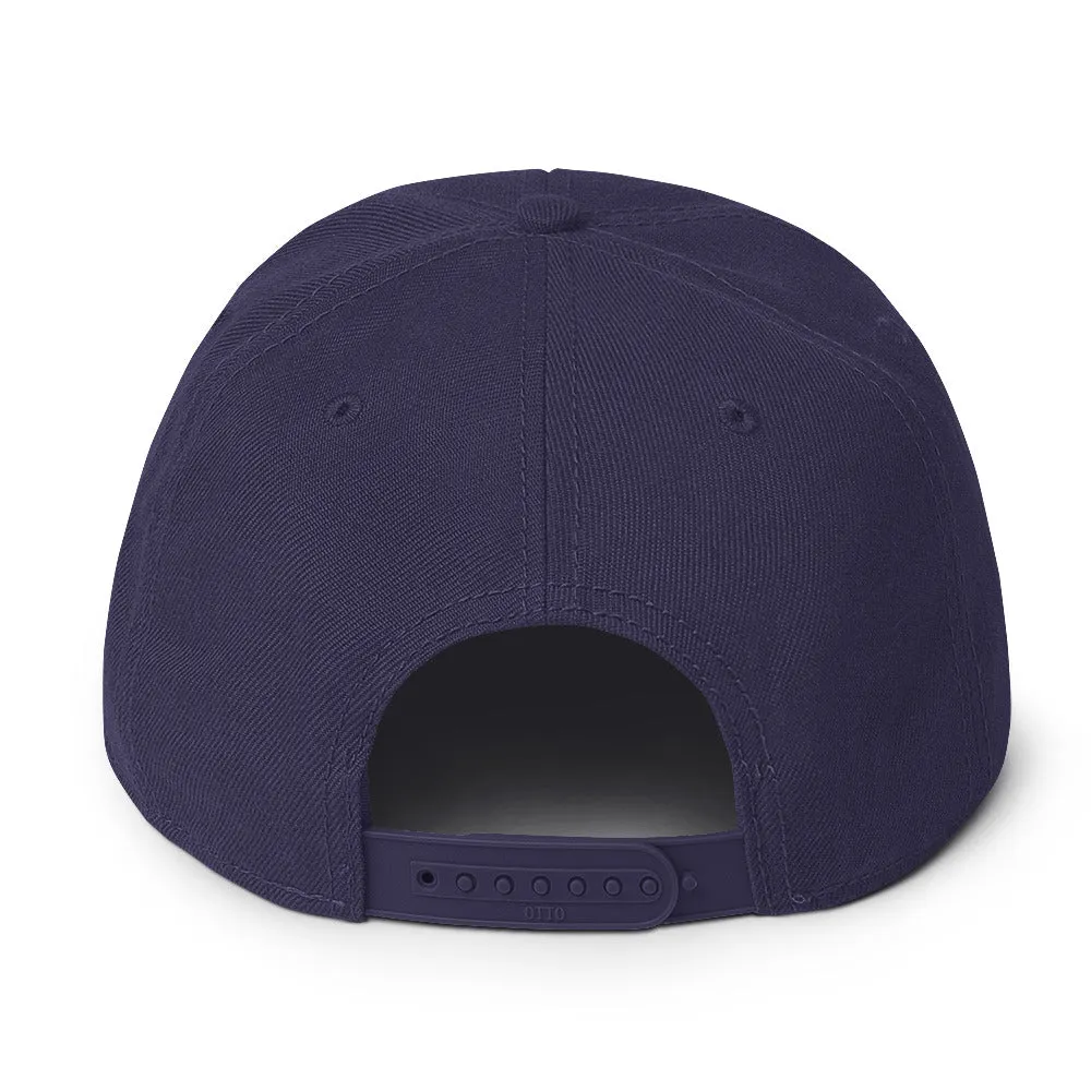 White Illuminati All Seeing Psychic Eye Embroidered Flat Bill Cap Snapback Hat