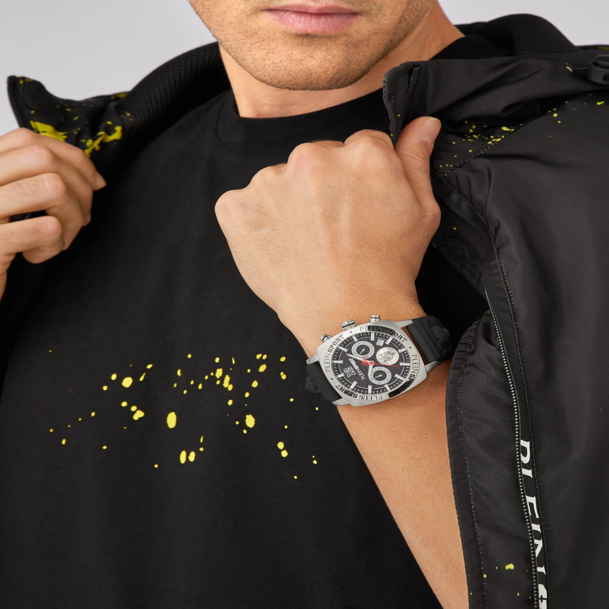 Wildcat Men Black Chronograph Silicon Watch PSGBA0623