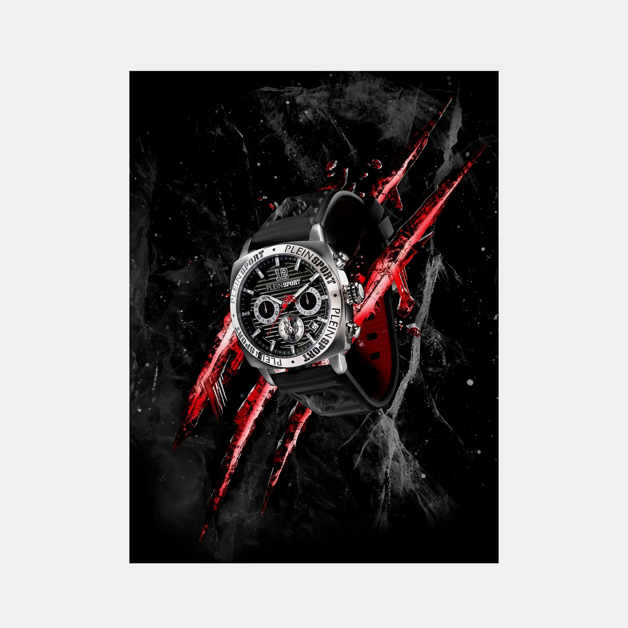 Wildcat Men Black Chronograph Silicon Watch PSGBA0623