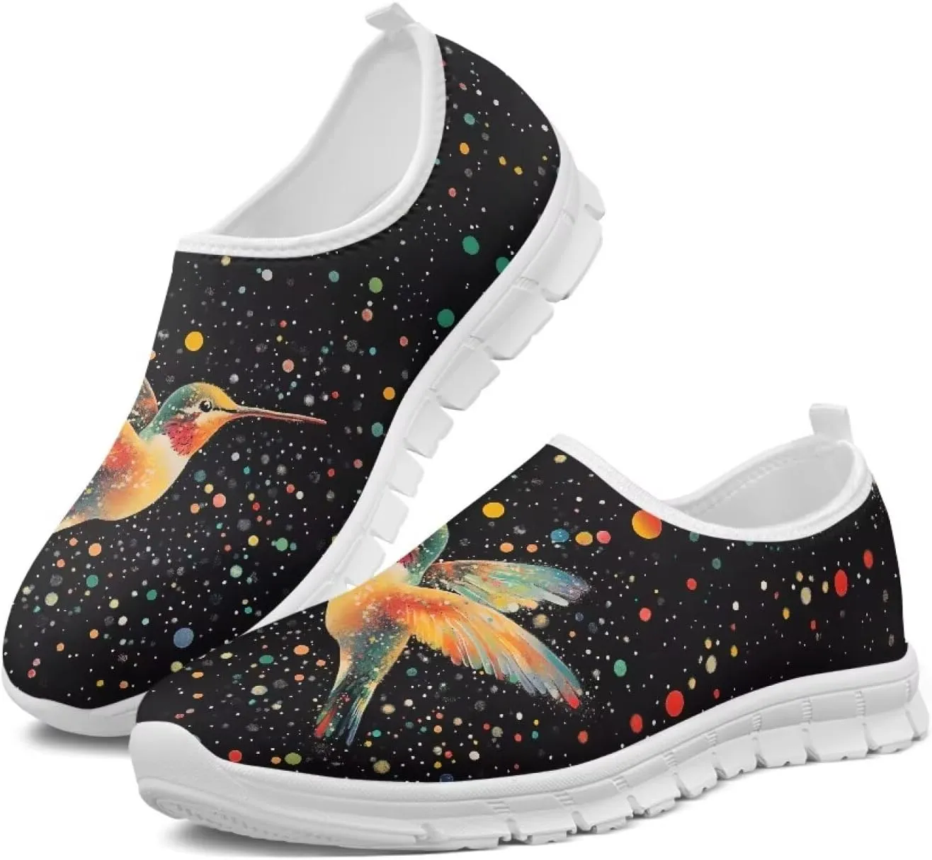 Women's Animal Sneaker Soft Casual Low-Top Breathable Shoes Hands Free Slip On Non-Slip Tennis Sneaker for Ladies US 5.5-11.5