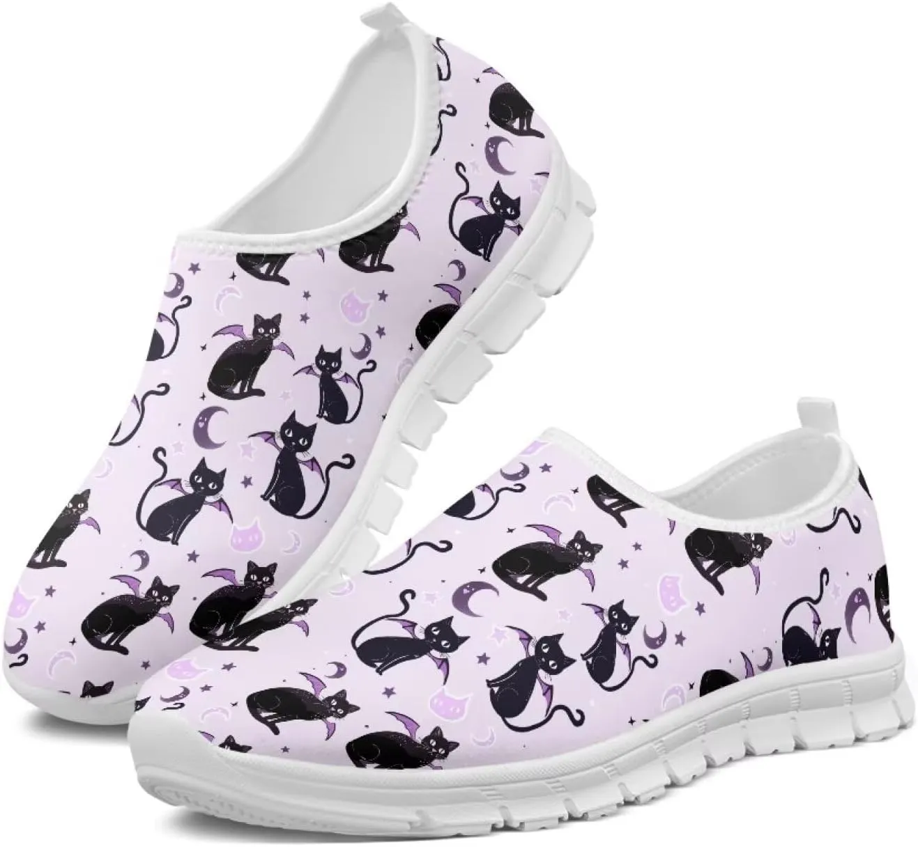 Women's Animal Sneaker Soft Casual Low-Top Breathable Shoes Hands Free Slip On Non-Slip Tennis Sneaker for Ladies US 5.5-11.5