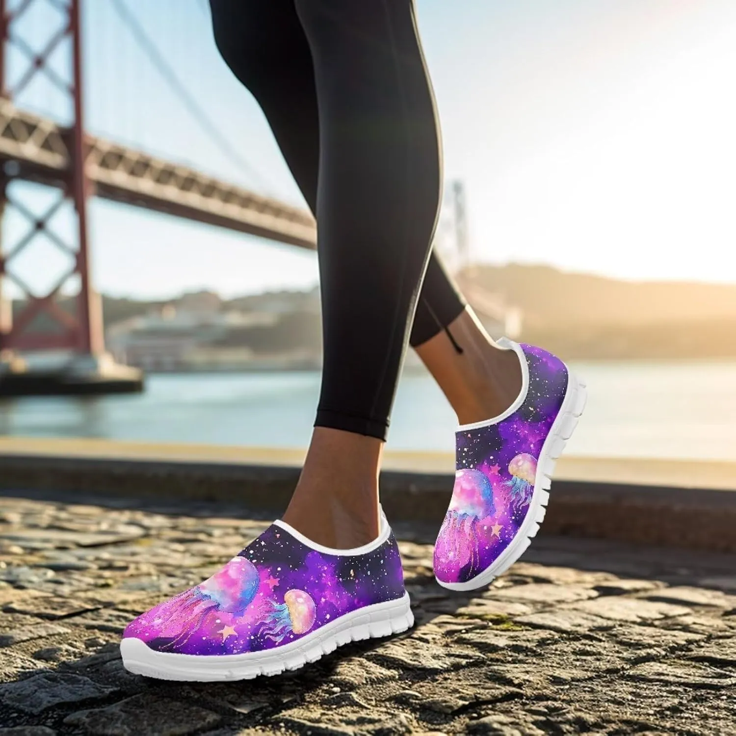 Women's Animal Sneaker Soft Casual Low-Top Breathable Shoes Hands Free Slip On Non-Slip Tennis Sneaker for Ladies US 5.5-11.5