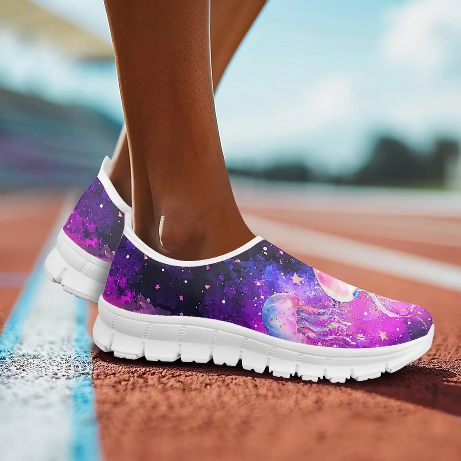 Women's Animal Sneaker Soft Casual Low-Top Breathable Shoes Hands Free Slip On Non-Slip Tennis Sneaker for Ladies US 5.5-11.5