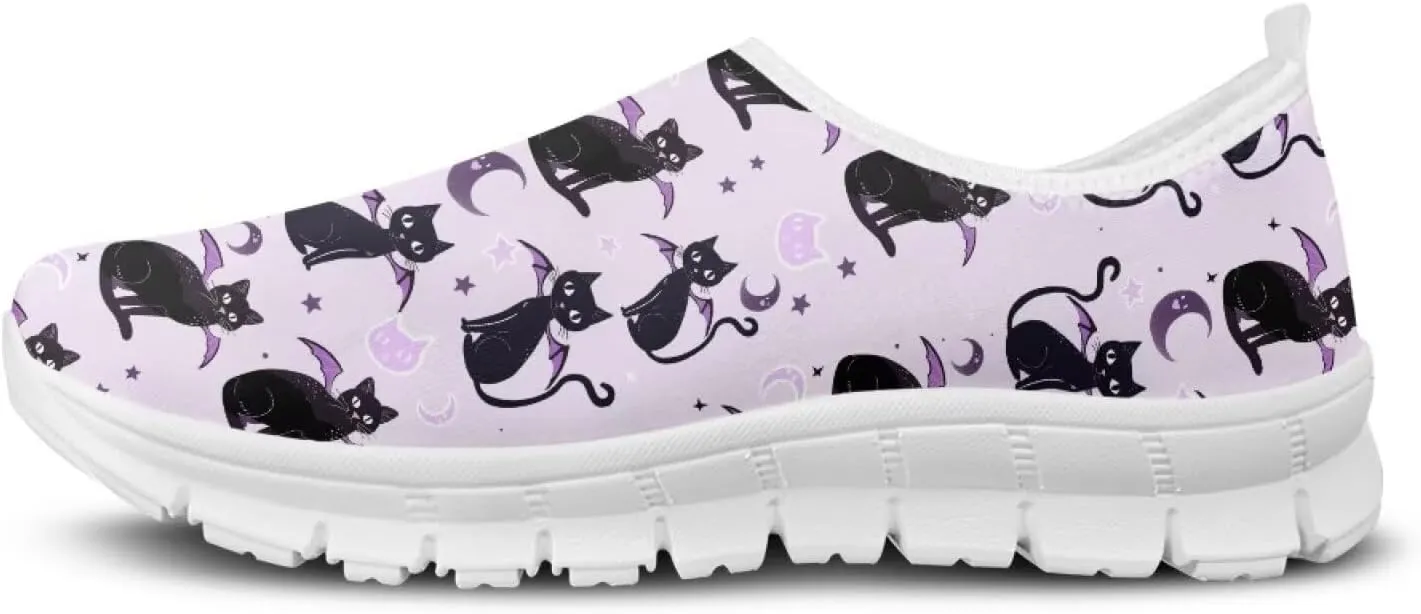 Women's Animal Sneaker Soft Casual Low-Top Breathable Shoes Hands Free Slip On Non-Slip Tennis Sneaker for Ladies US 5.5-11.5