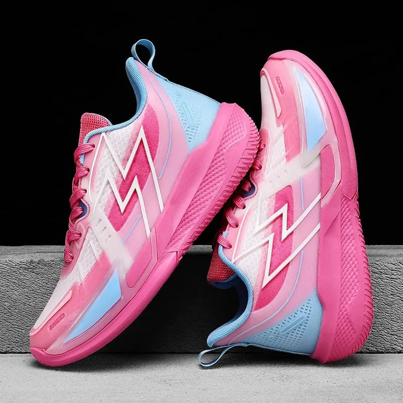 Womens Mens Basketball Shoes High-Top Lightweight Non-Slip Breathable Sneakers Casual Athletic Walking Running Cushioning Workout Shoes for Fitness