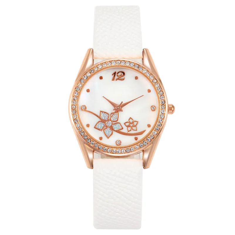 Women's Plaid Pattern Decorative Fashion Watch