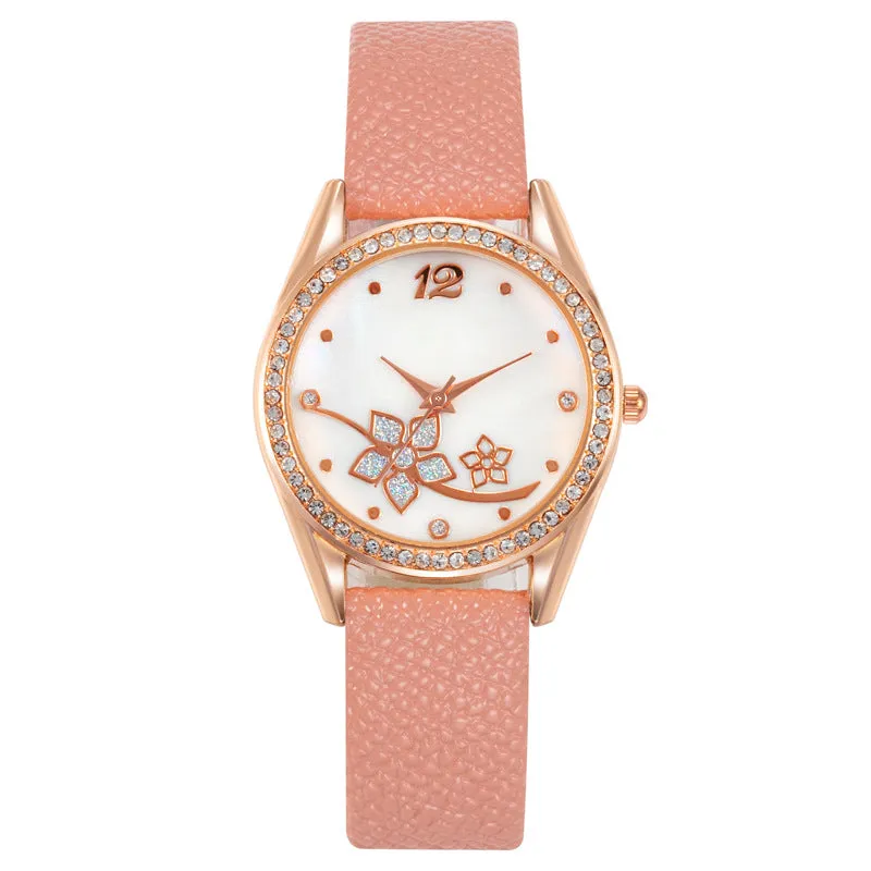 Women's Plaid Pattern Decorative Fashion Watch