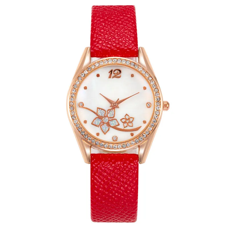 Women's Plaid Pattern Decorative Fashion Watch