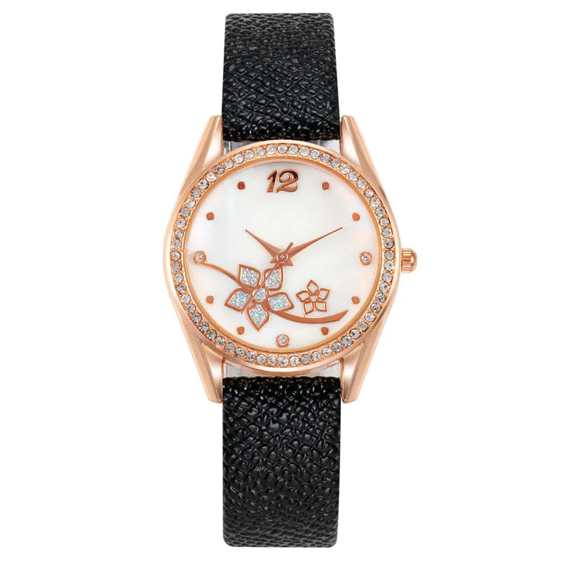Women's Plaid Pattern Decorative Fashion Watch