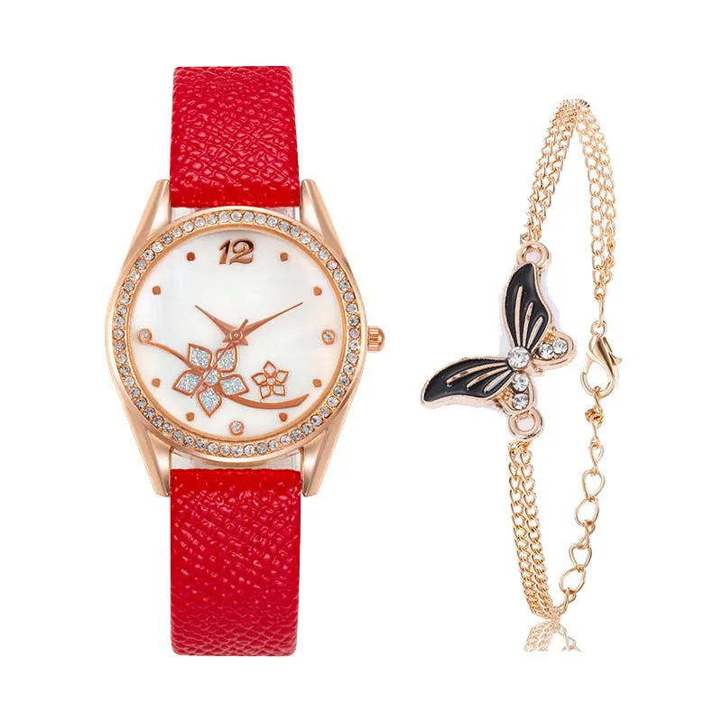 Women's Plaid Pattern Decorative Fashion Watch
