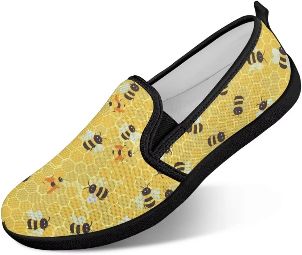 Women's Walking Shoes Fashion Casual Sneaker Comfort Flat Mesh Hand Free Low Tops Painted Sweet Dress Shoes Light - Weight Size 5.5-10.5