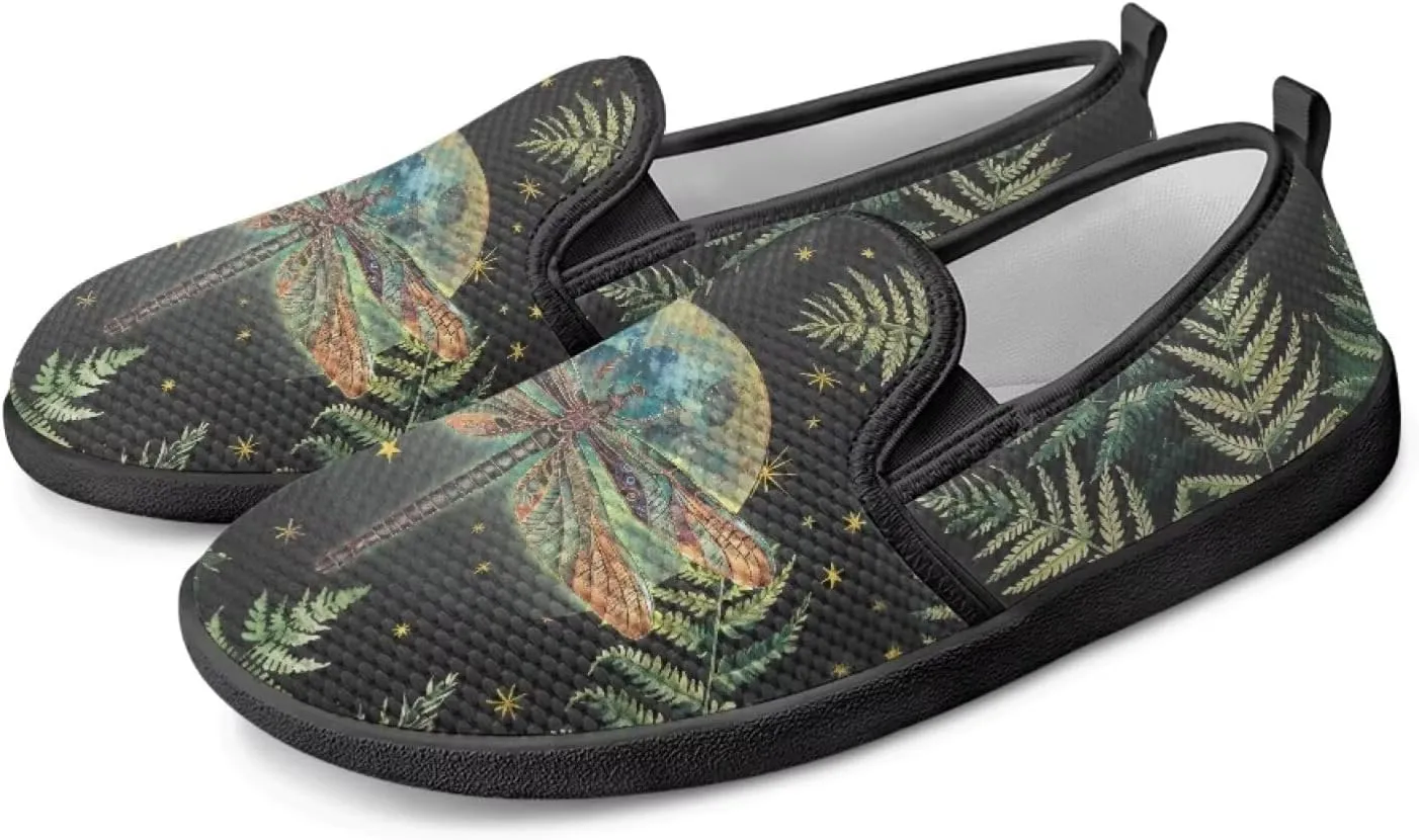 Women's Walking Shoes Fashion Casual Sneaker Comfort Flat Mesh Hand Free Low Tops Painted Sweet Dress Shoes Light - Weight Size 5.5-10.5